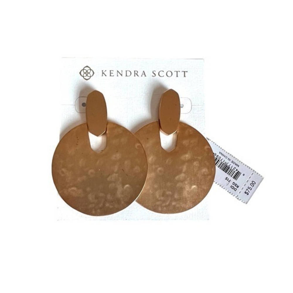 NEW Kendra Scott Didi Statement Earrings rose gold classic chic large versatile